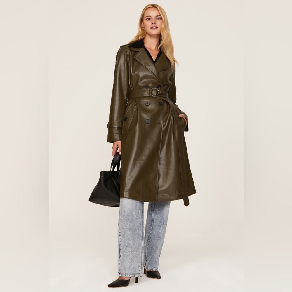 Marissa Webb Dark Green Trench Coat